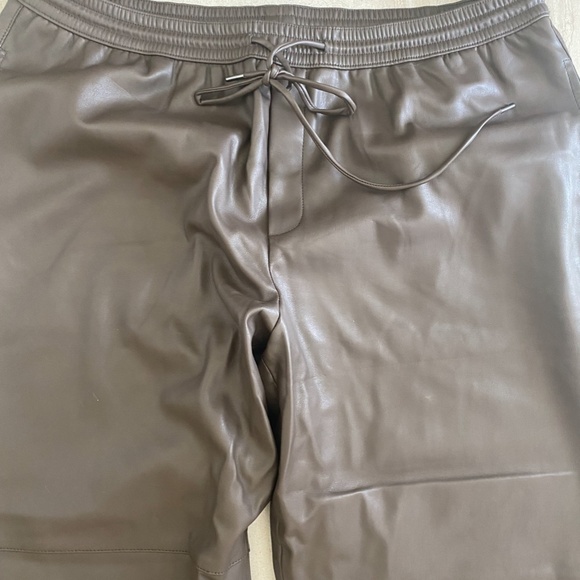 MANGO new leather pants size xxl in beautiful brown-grey colour - Picture 2 of 4